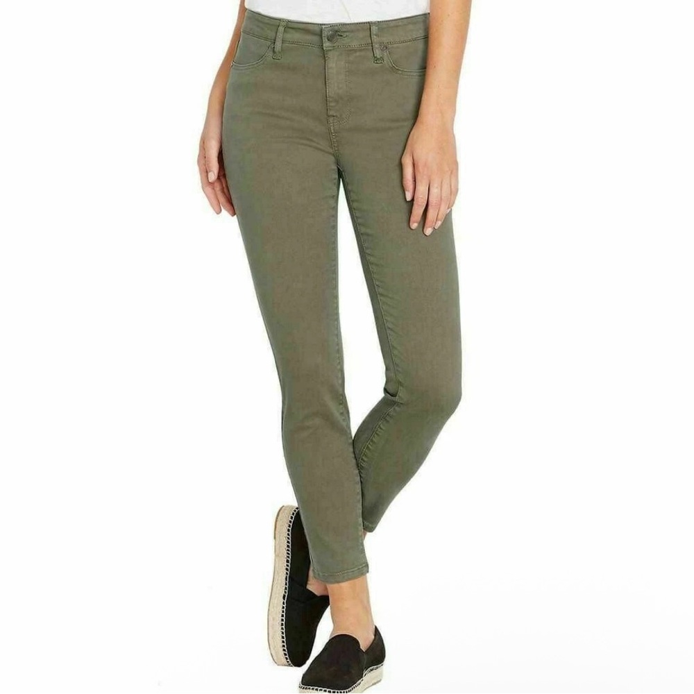 Buffalo David Bitton Avalon Mid-Rise Soft Stretch Ankle Skinny Jean Sage 8/29